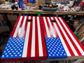 Custom American Flag Cornhole Boards
